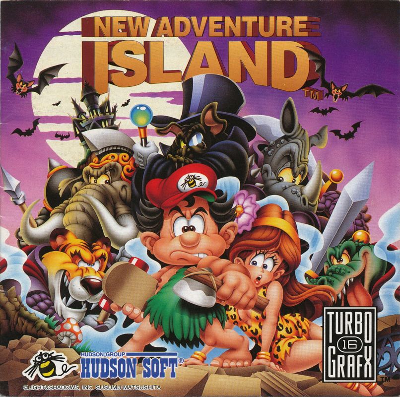 Adventure Island box art for PC Engine